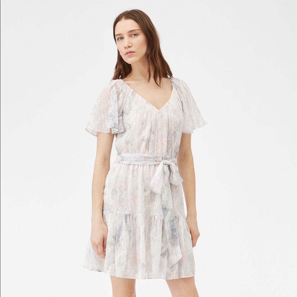 Rebecca Taylor Shadow Lily V neck dress